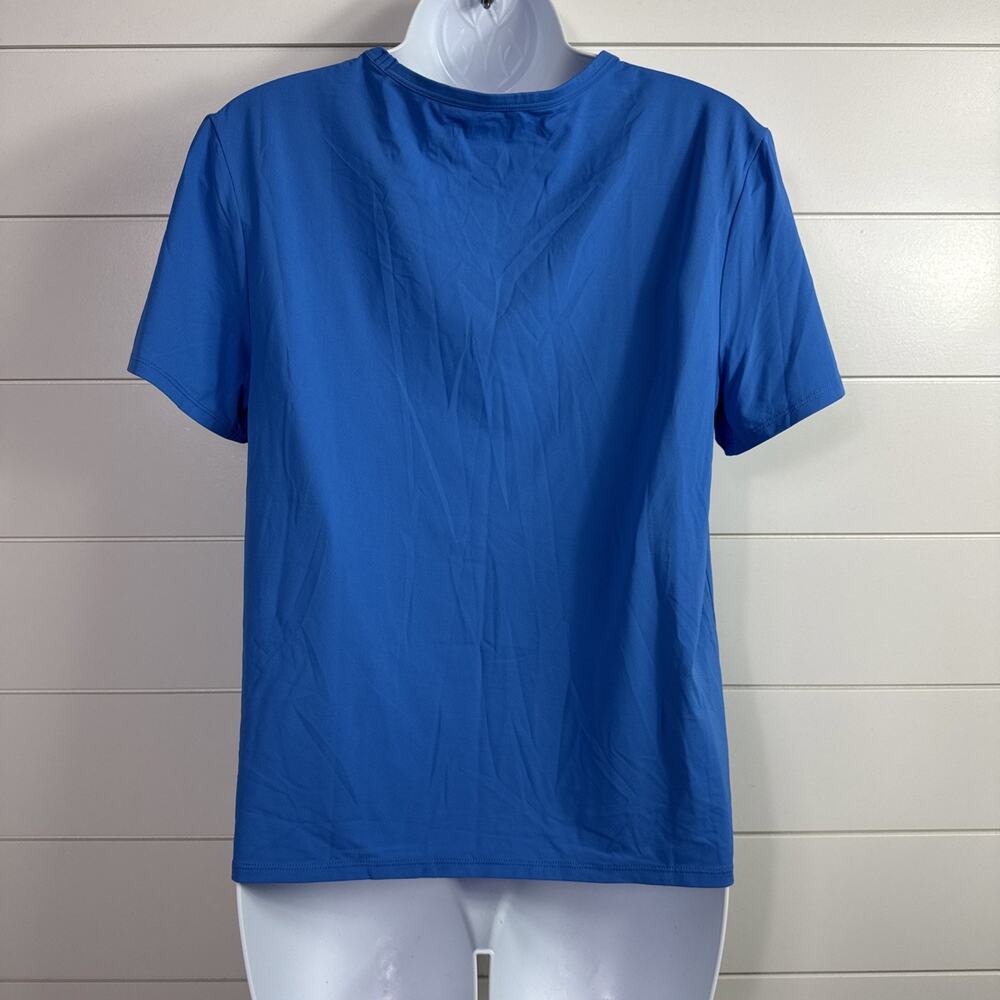 Lilly Pulitzer Rally Active Luxletic Tee Shirt UPF 50+ Morelle Blue sz XS - Picture 5 of 9